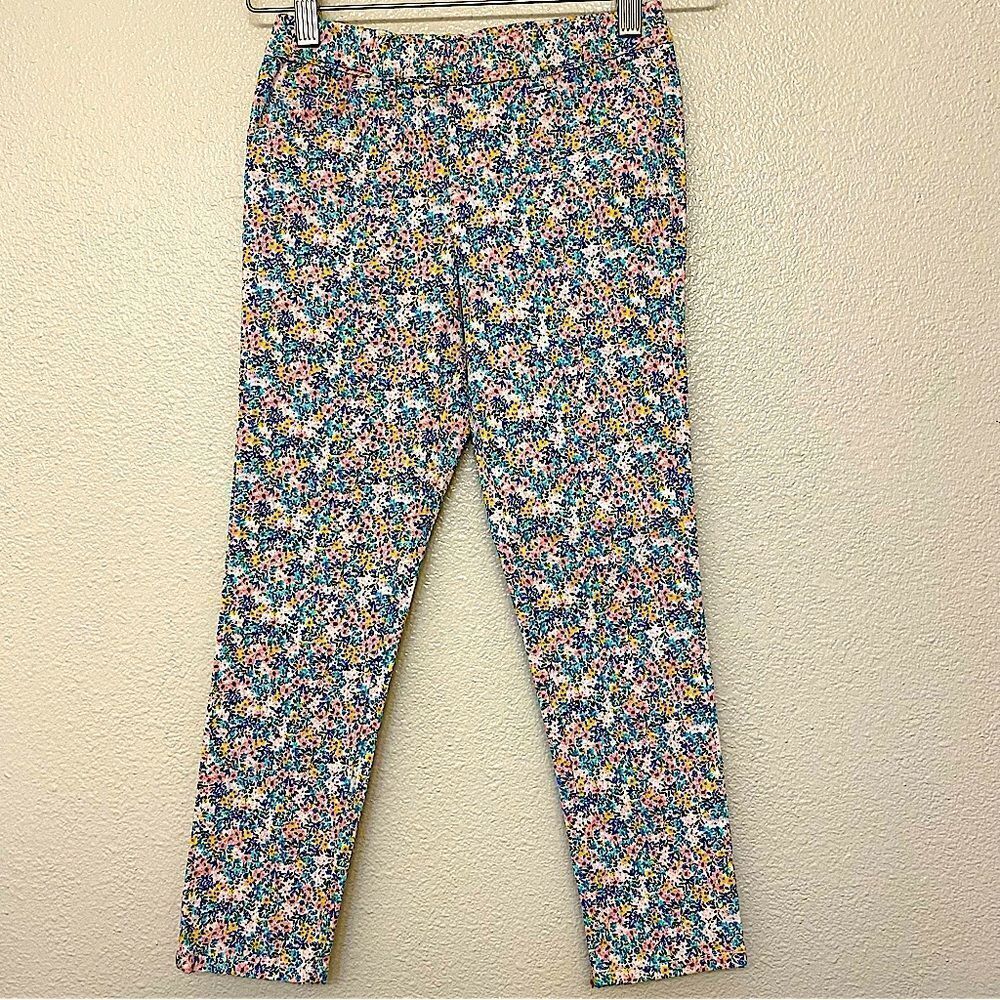Carters girls micro floral print denim jeans leggings jeggings elastic waist -7